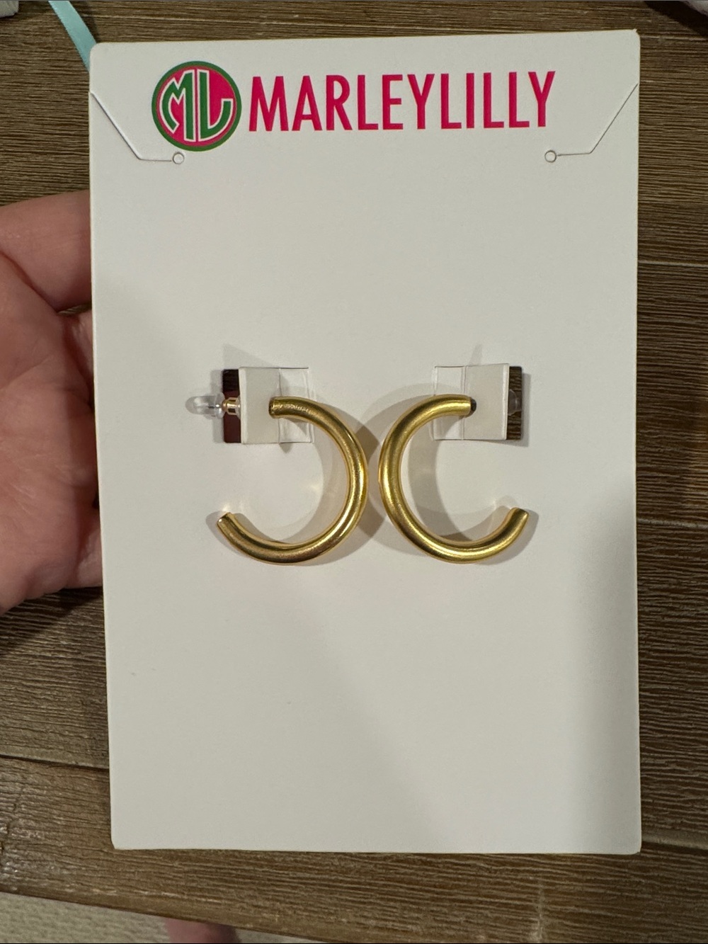 Marley Lilly Gold Hoop Earrings
